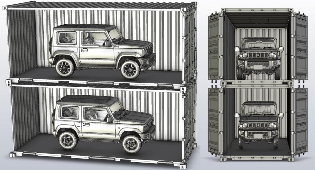 Car NEXT Series 20ft Container Plastic Model 1/24 No.1002 (Pink)