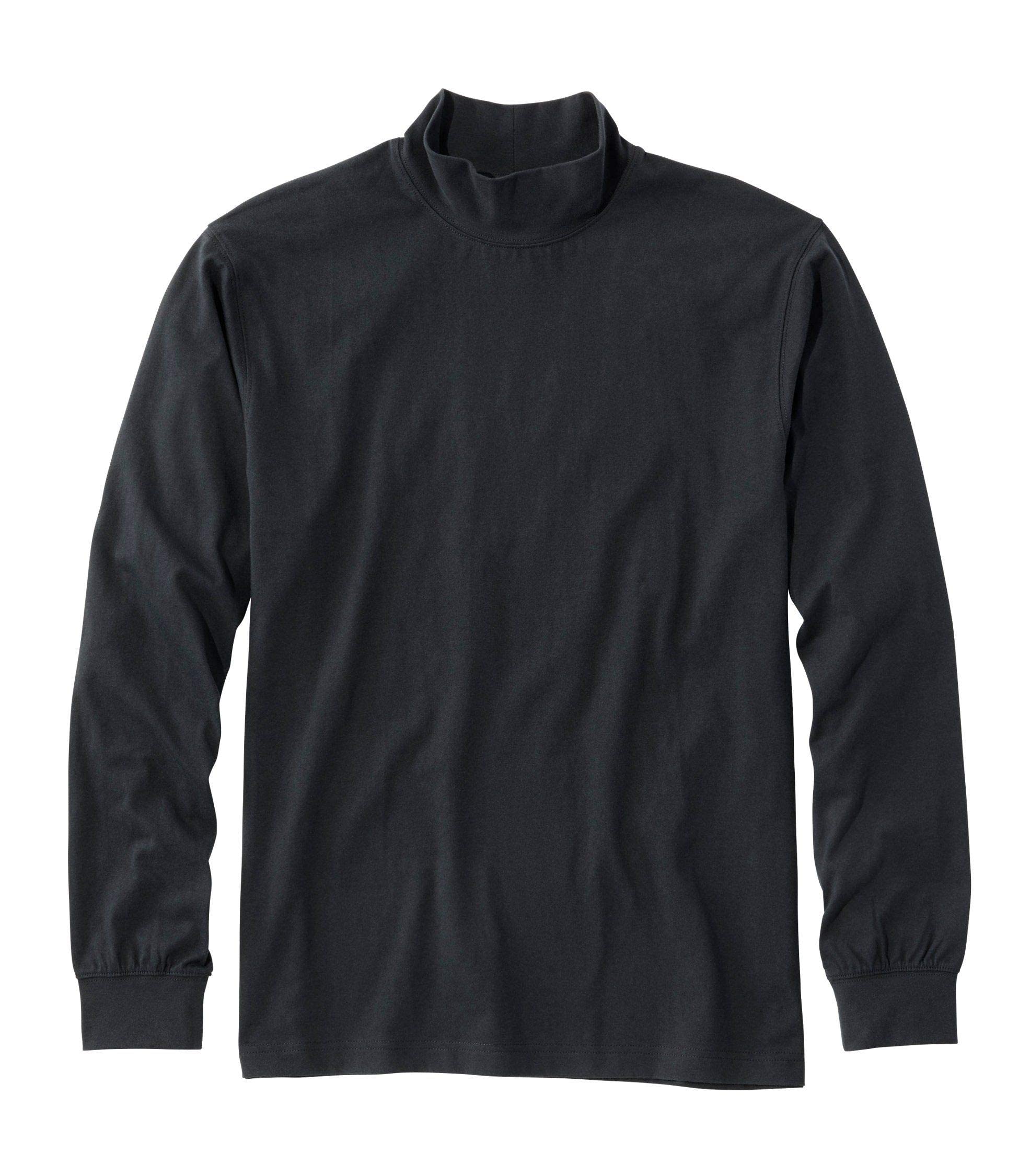 

LLB Unshrinkable Mock Neck Shirt Japan Fit Size S Black 1000021574 Men s Care-Free