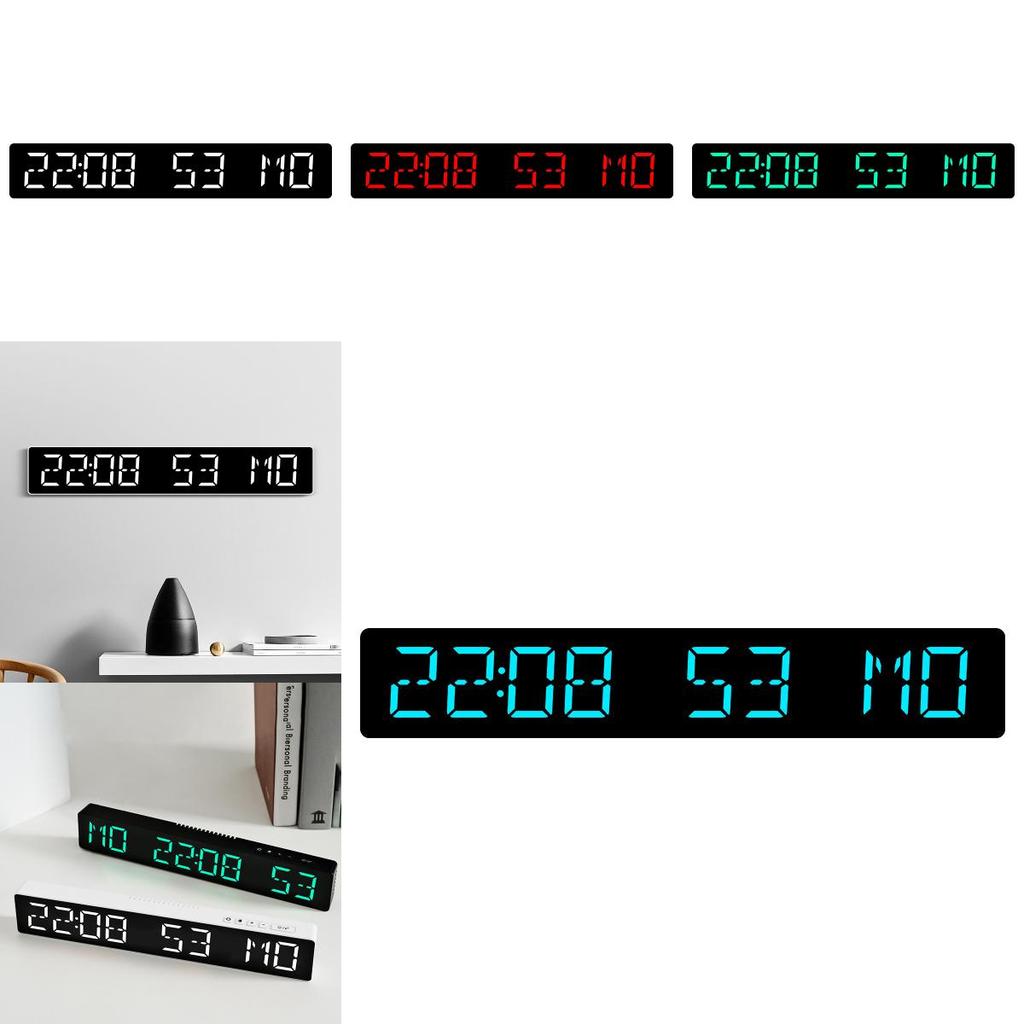 Digital Led Desk Clock With Countdown Timer For Home Office And Bedroom Use