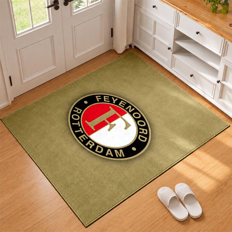 Feyenoord Rotterdam Carpet Door Mat for Living Room or Bedroom Protective Mat Under Chair Office Decoration Christmas Gift Birthday Present