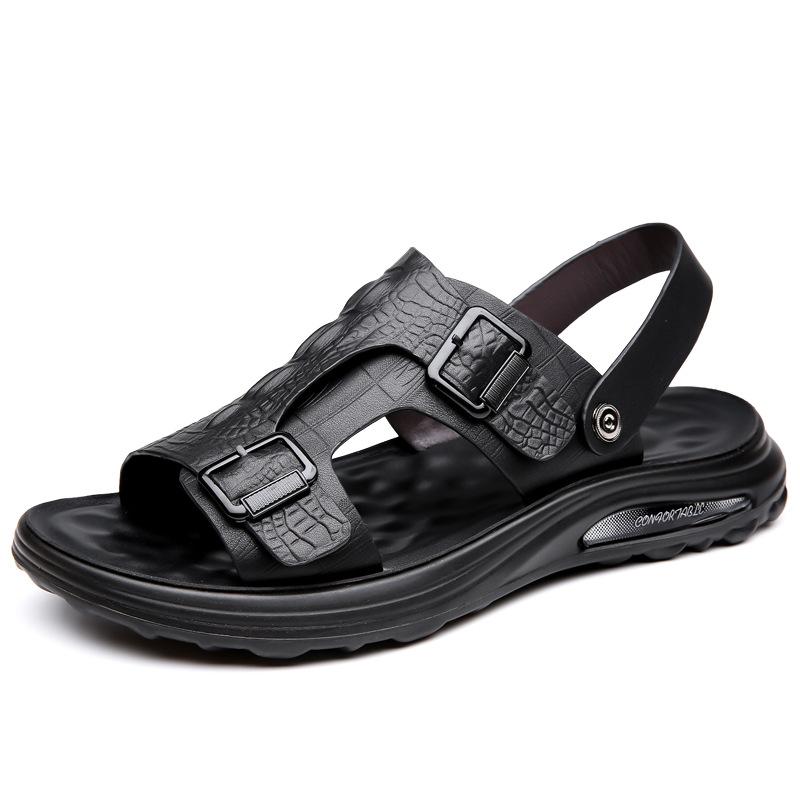 

Open-toed breathable fashion dual-purpose cool slippers men s fashion fashion sandals flat casual beach shoes 2025 38