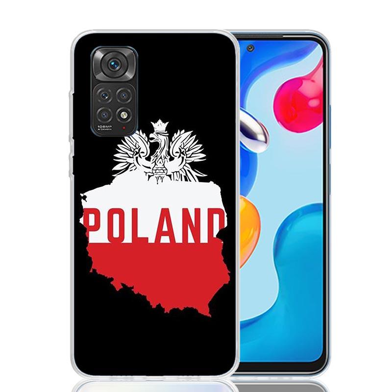 Poland Flag Phone Case For Xiaomi Redmi Note 15 14 13 12S 12 Pro Plus 11S 11E 11 11T 10S 10 Art Soft Pattern Cover Redmi Note 14