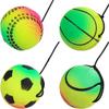 Rainbows Stretchy Hand Exercise Ball Multicolored Elastic Ball Portables Gym Ball for Gym Workouts and Stress Management