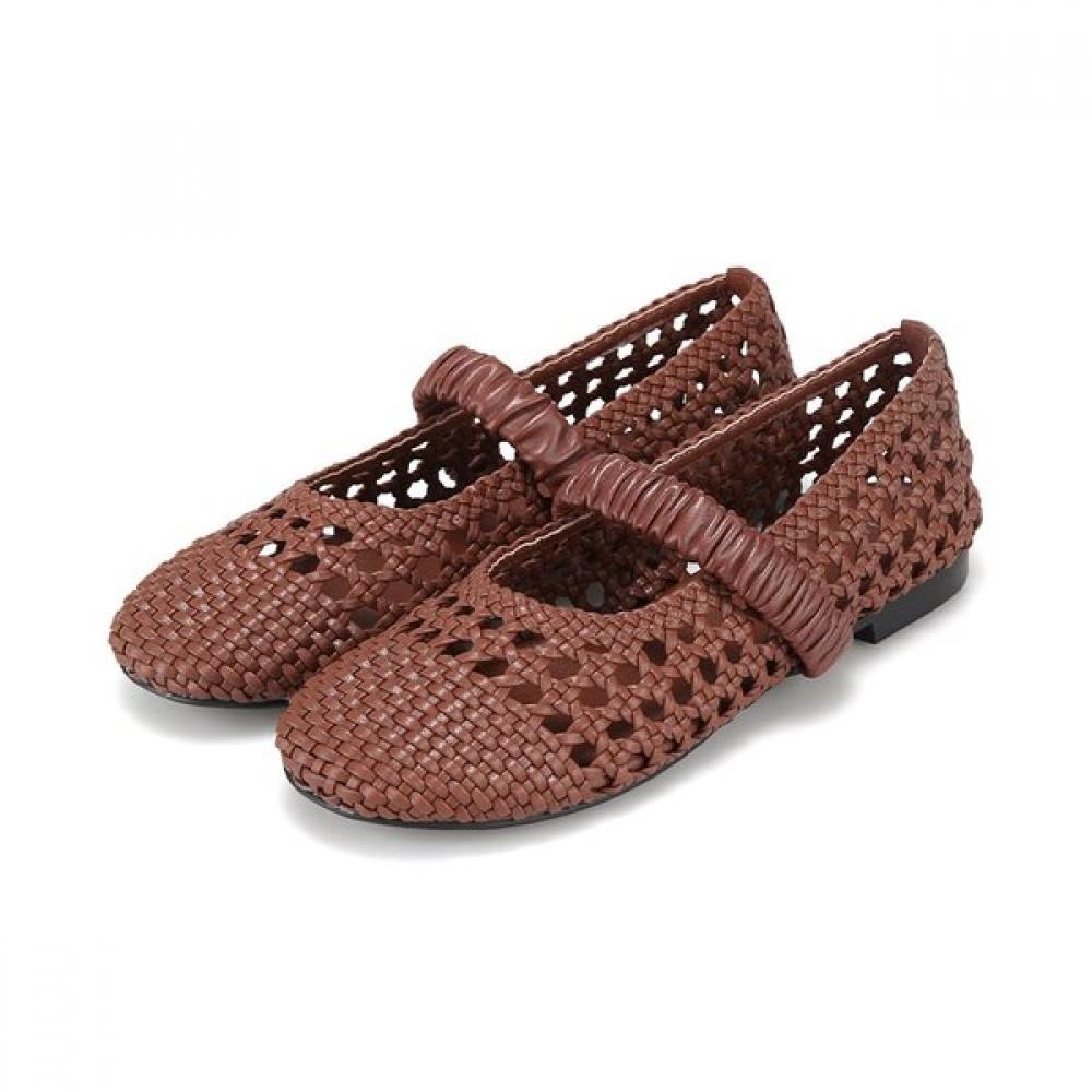 Barbara Handmade Mesh Mary Jane Flat 1.5cm 3 Colors Bbj108 225/01.brown