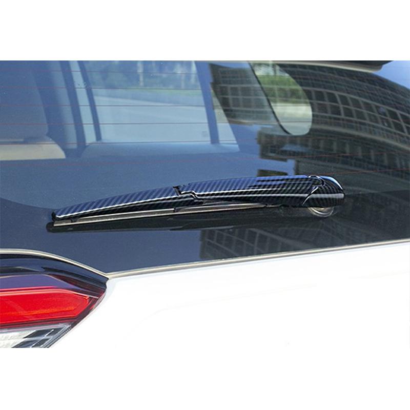 Carbon Chrom für Toyota Fortuner 2016-Auto Heckscheibe Scheibenwischer Arm Klinge Abdeckung Zierleiste Styling
