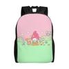 M-Melodies Backpack for Men Women School College Student Bookbag Fits 15 Inch Laptop Cute Rabbit Bags