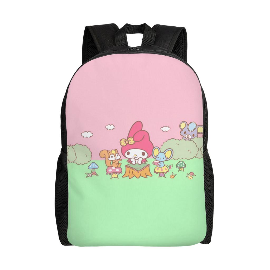 M-Melodies Backpack for Men Women School College Student Bookbag Fits 15 Inch Laptop Cute Rabbit Bags