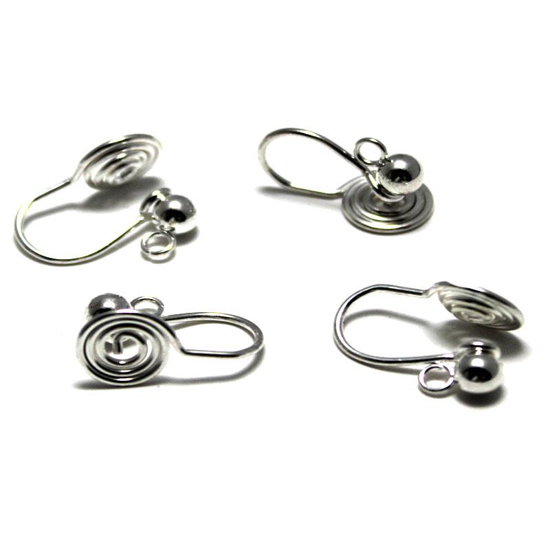 10 Pcs Stainless Steel Earring Clips non Pierced Ear Clips With Loop for Women Earrings Findings DIY Jewelry Making Supplies