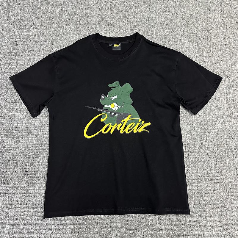 Corteiz Alcatraz Series T-shirts for Men and Women, Short-sleeve Short Sleeve with Lettered Logo Print Crew Neck Loose Casual T-shirt