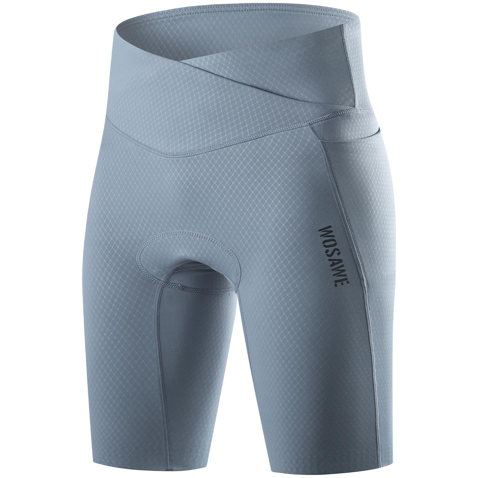 

Wosawe Женские велосипедные шорты с высокой талией, дышащие, светоотражающие, с губчатой подкладкой для комфорта, женские велосипедные шорты XL синий