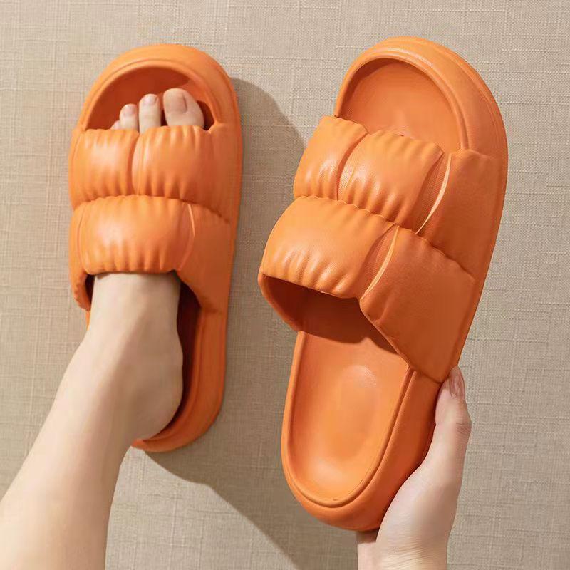 Soft Sole Lightweight Men s and Women s Slippers Thick Sole Anti Slip Lightweight Sandals 36-37 оранжевый