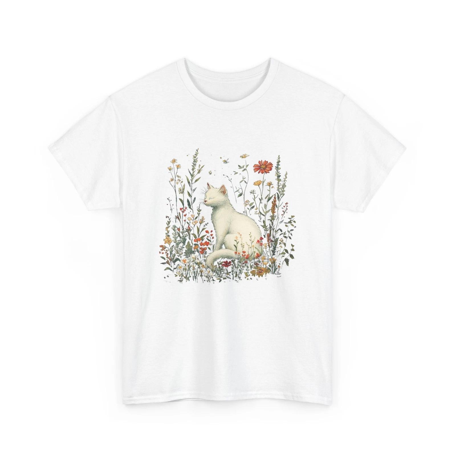 

Funny Cat Graphic Tee – Cute Adorable Cat Lover T-Shirt for Men & Women M