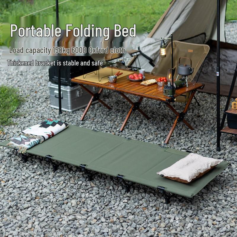 Ultra-Light Aluminum Folding Bed for Camping, Office, Hospital, and Outdoor Use