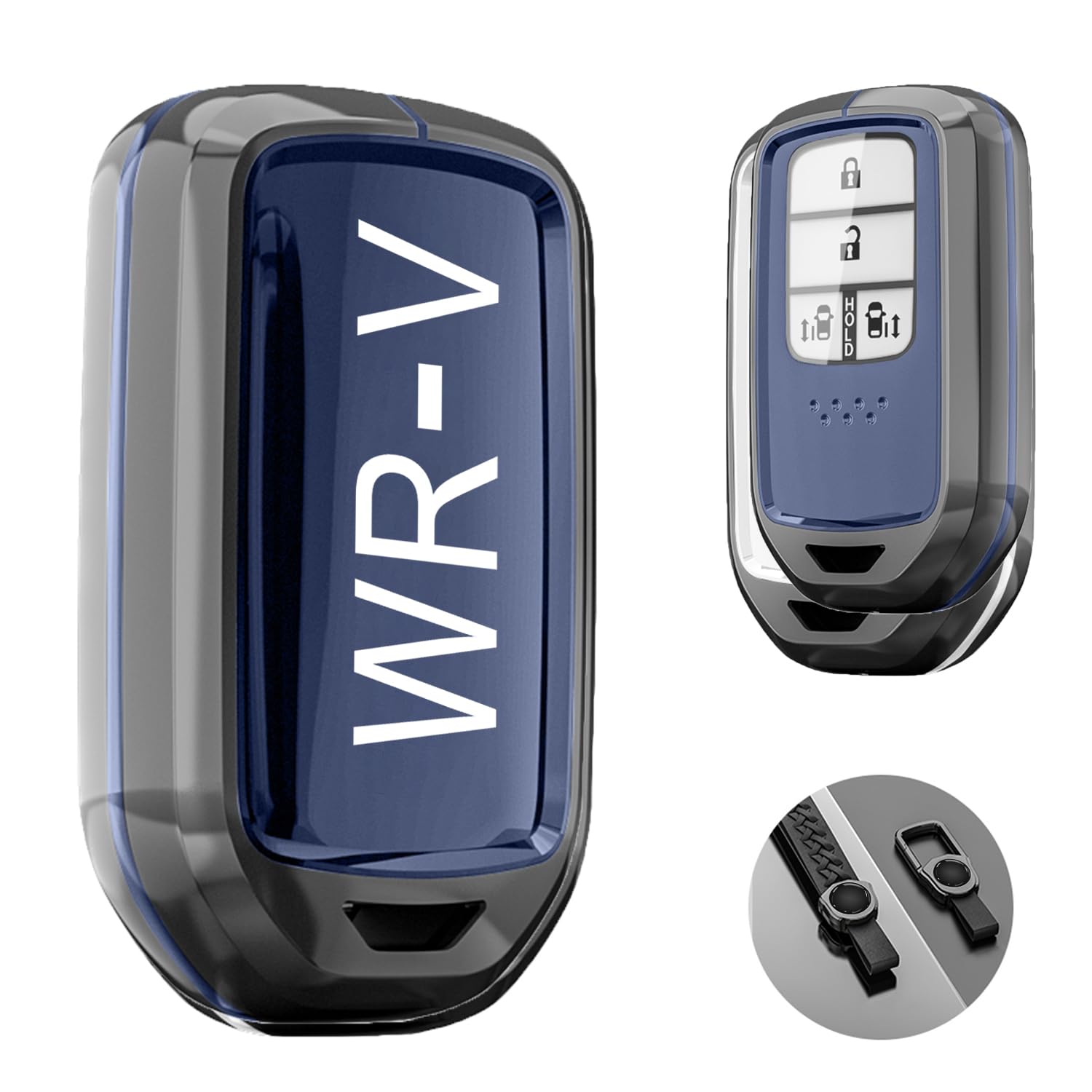 

MailiMy Car Key Case, Suitable for WR-V, Car Key Holder, Omnidirectional Protection Key Cover, WR-V A