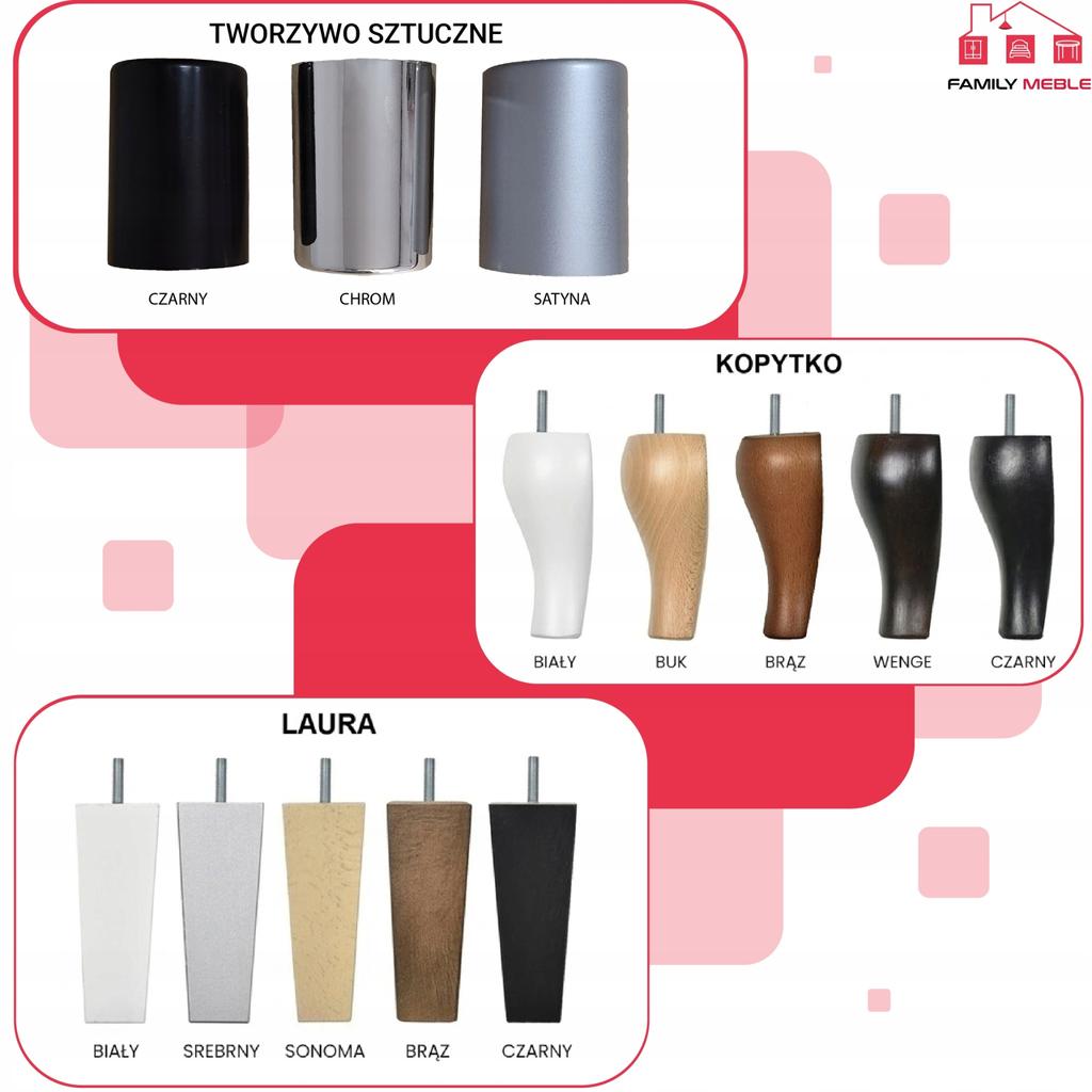 Zestaw mebli wypoczynkowy Rene wersalka kanapa fotele Bonell Family Meble