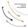 Extension Tail Chain Stainless Steel Necklace Bracelet Body Jewelry Making Clasp Extender Handmade Bag