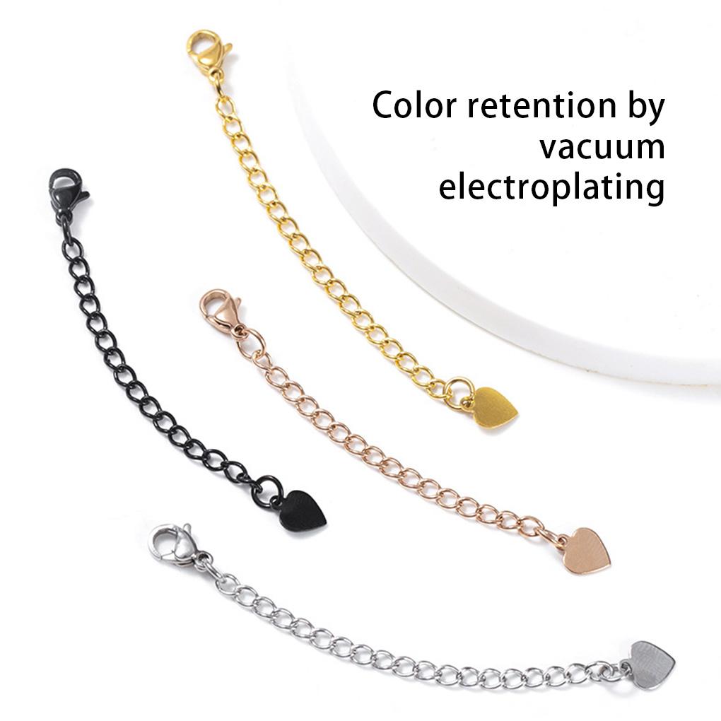Extension Tail Chain Stainless Steel Necklace Bracelet Body Jewelry Making Clasp Extender Handmade Bag