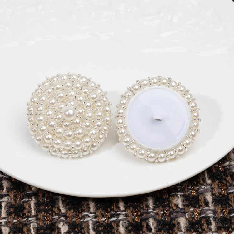 All Matching Pearls Buttons Resin Closure Buckles For Enhancing Clothing Handmade Craft Project Accessory Garment Buttons