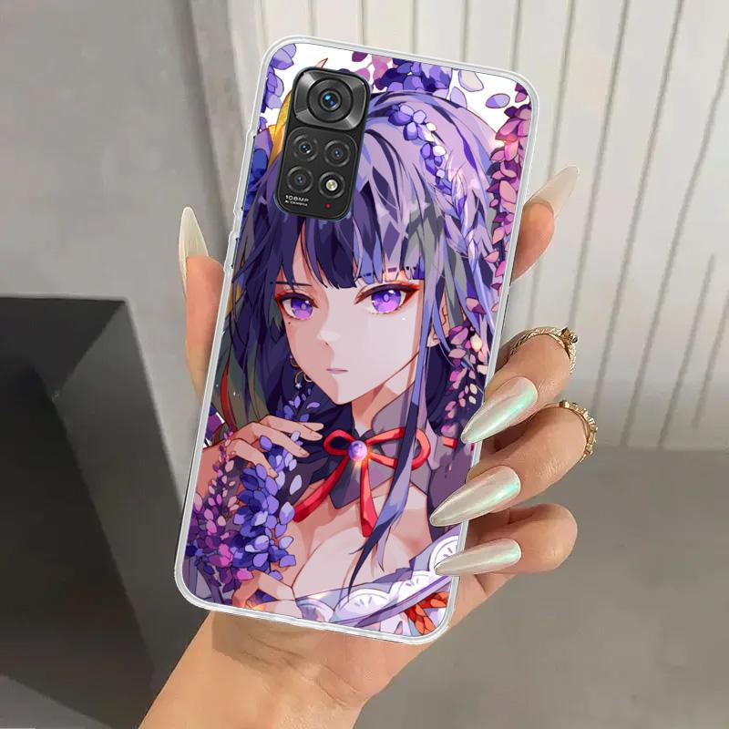 

Genshin Impact Raiden Shogun Baal Phone Case for Xiaomi Redmi Note 15 14 14S 13 12S 12 Pro 11S 11 Plus 11T 11E 10S Soft Funda Pr Redmi Note 11 Pro 4G