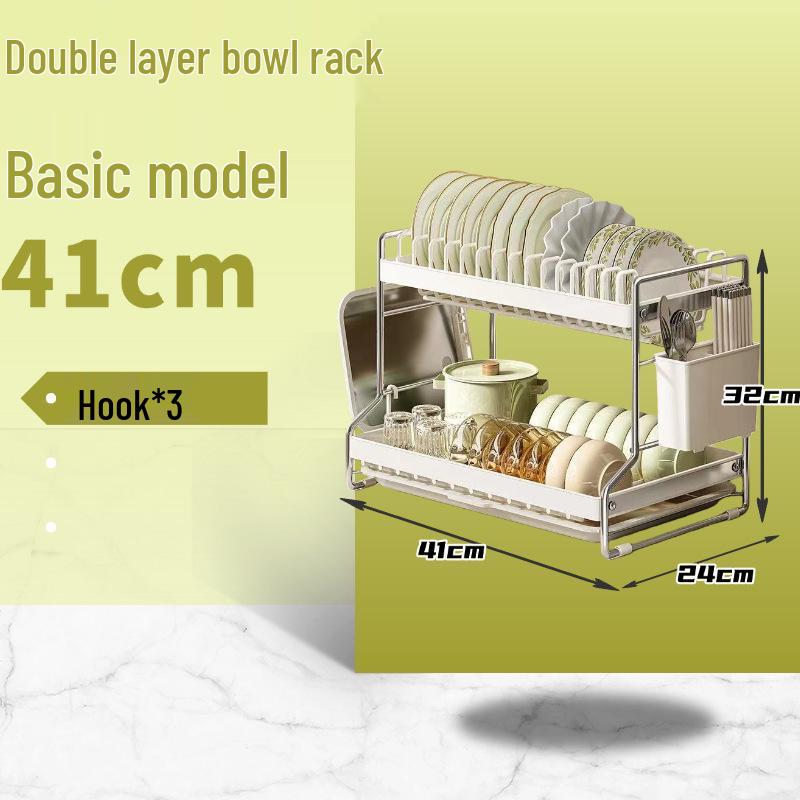 Multi-layer Kitchen Countertop Dish and Plate Organizer Rack