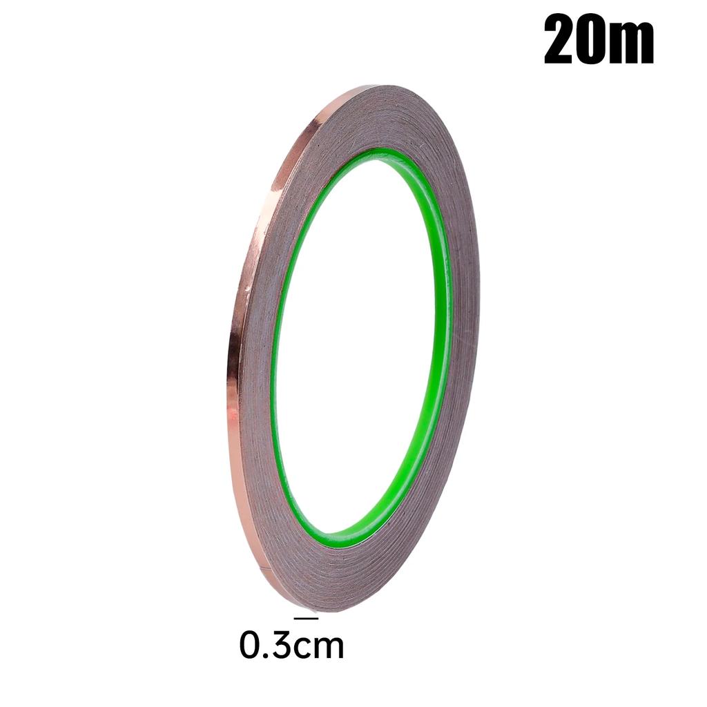 DIY Copper Foil Tape with Double-Sided Conductive Adhesive EMI Anti-static Repair Adhesive Tape Circuit Electrical Repair Tapes