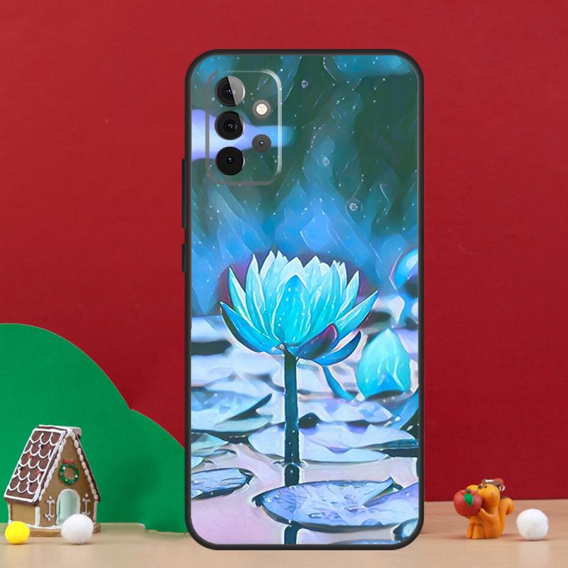 Lotus Flower Case For Samsung Galaxy A56 A33 A13 A36 A23 A52 A32 A12 A54 A34 A14 A16 A53 A15 A35 A55 A17