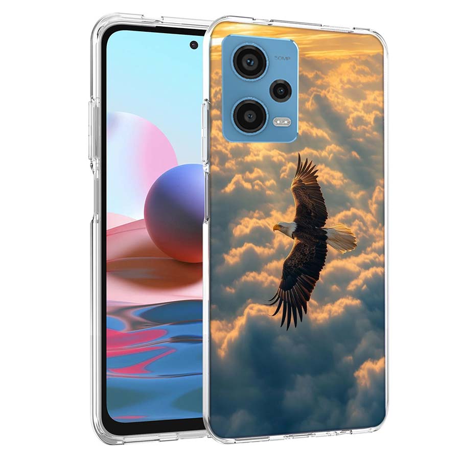 

Soaring Eagle Hunting Phone Case For Redmi Note 13 12 14 15 Pro Plus 13R 11 11T 11E 11S 10 Pro 10S 9 9S Cover Cell Clear TPU Cap Note 12 Pro Plus