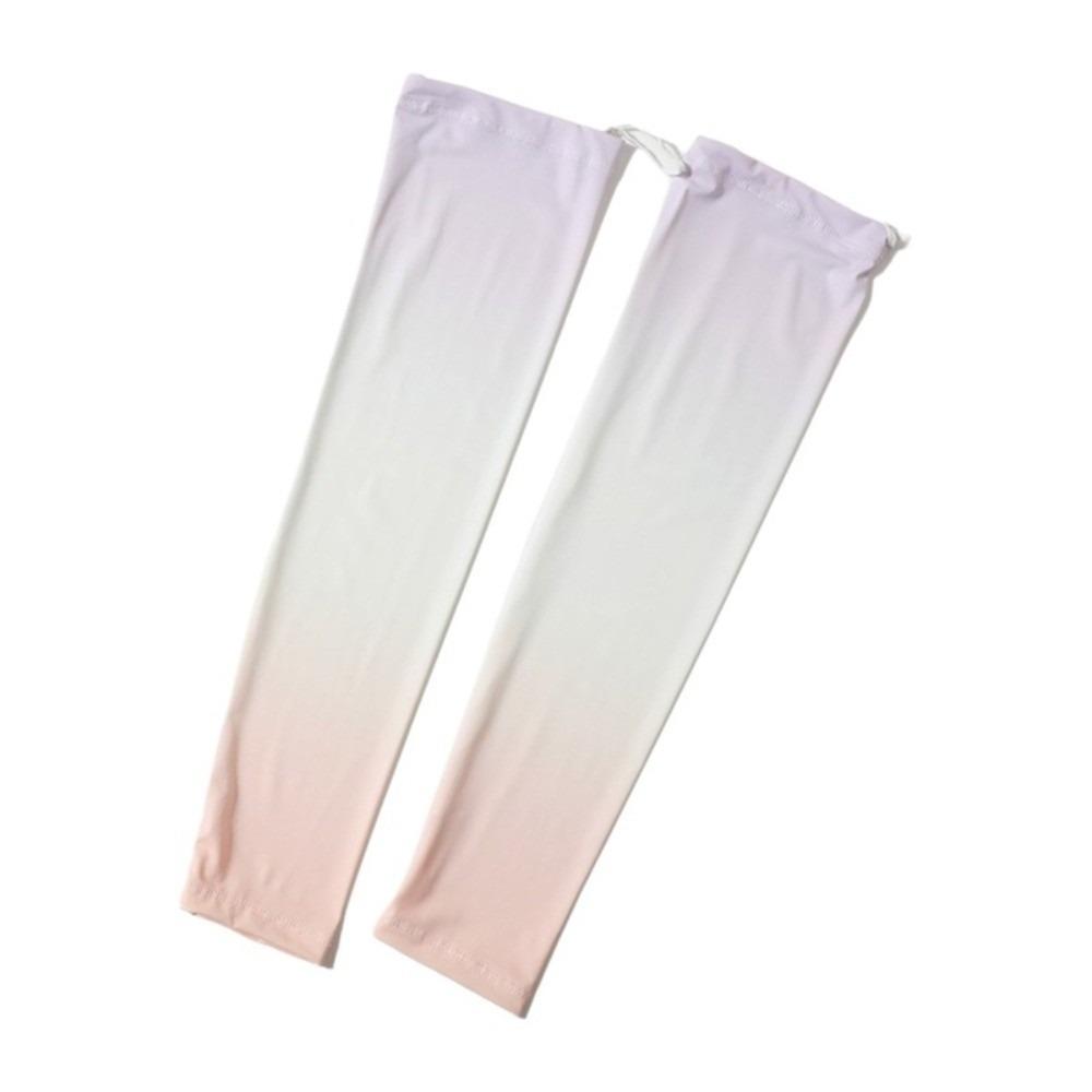 

Pulling Rope Ice Silk Arm Sleeves Gradient Color Cycling Arm Cover Sunscreen Arm Sleeves Ladies розовый/фиолетовый
