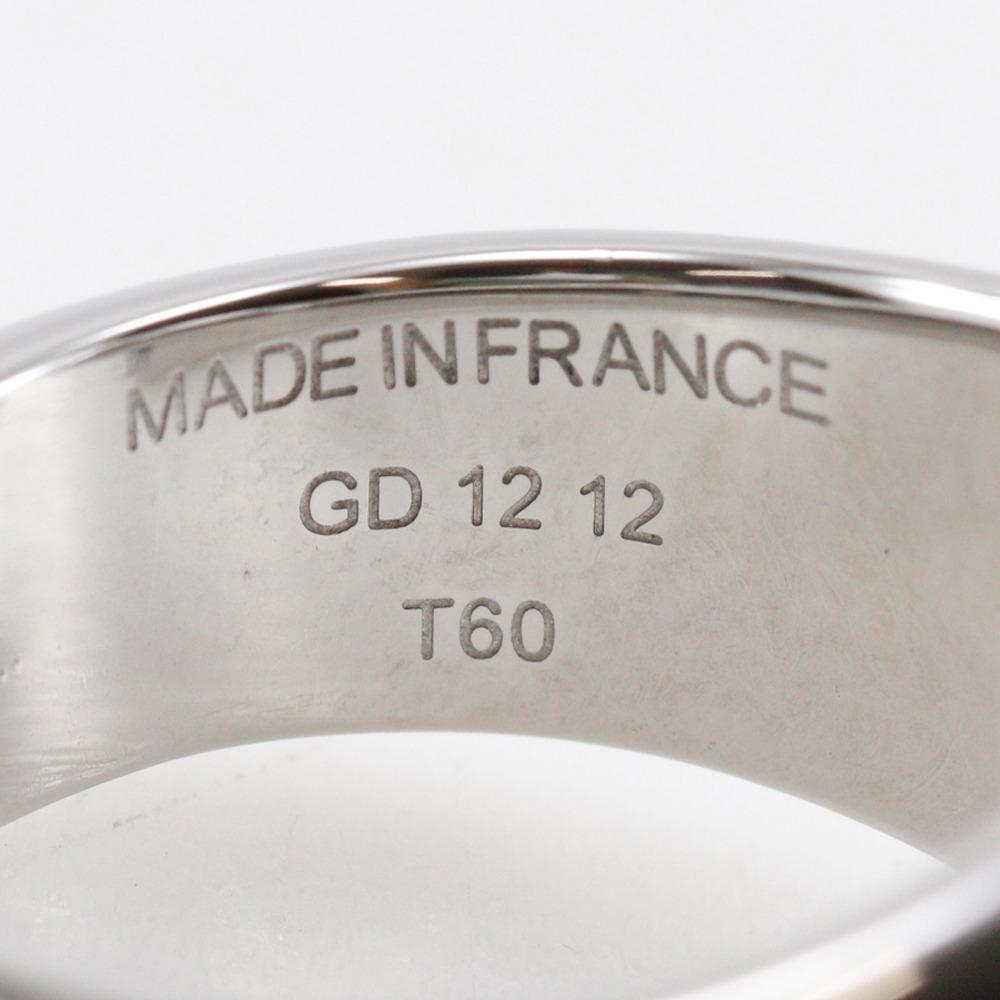 HERMES carrousel Ring black/metal #8.4(US Size) 9.13g mens Used