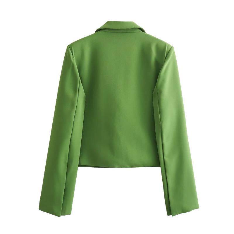 Spring Women's Street Fashion Multi-Pocket Suit Jacket - European and American Style