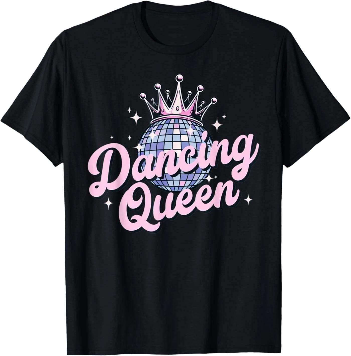 Dancing Queen Crowned Disco Ball T-Shirt 4XL