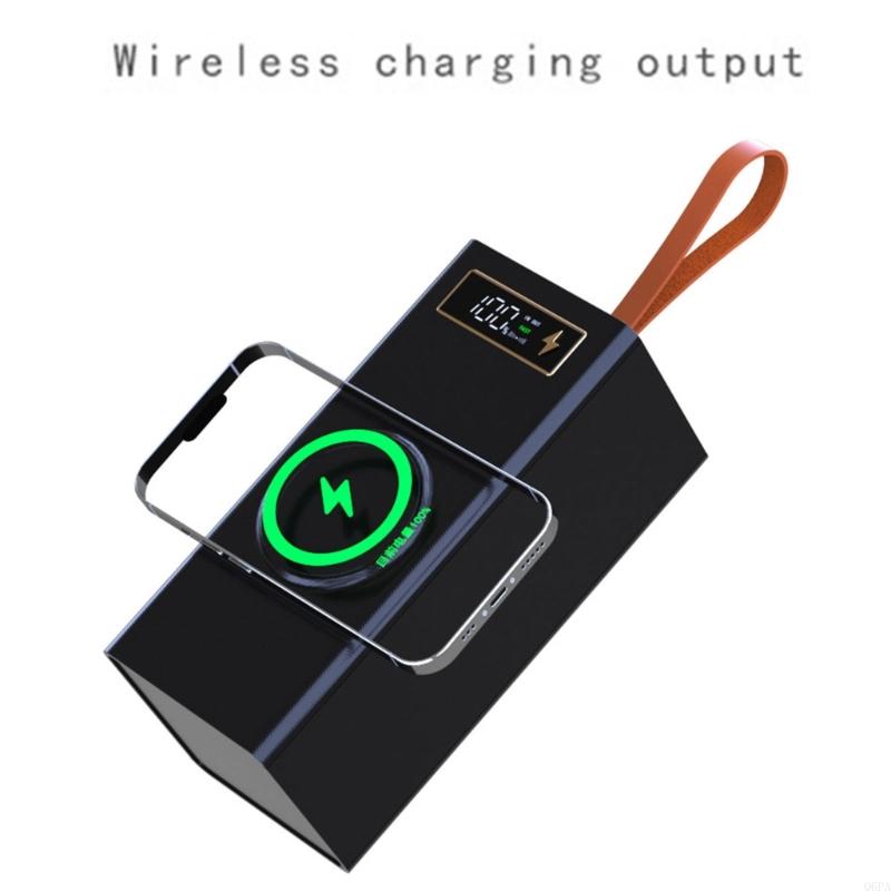 Q6PA Tragbare 40x18650 Akku-Aufbewahrungsbox DIY Power Case Box mit Schnelllade- und Mehrfachschutzfunktionen Ohne Akkus