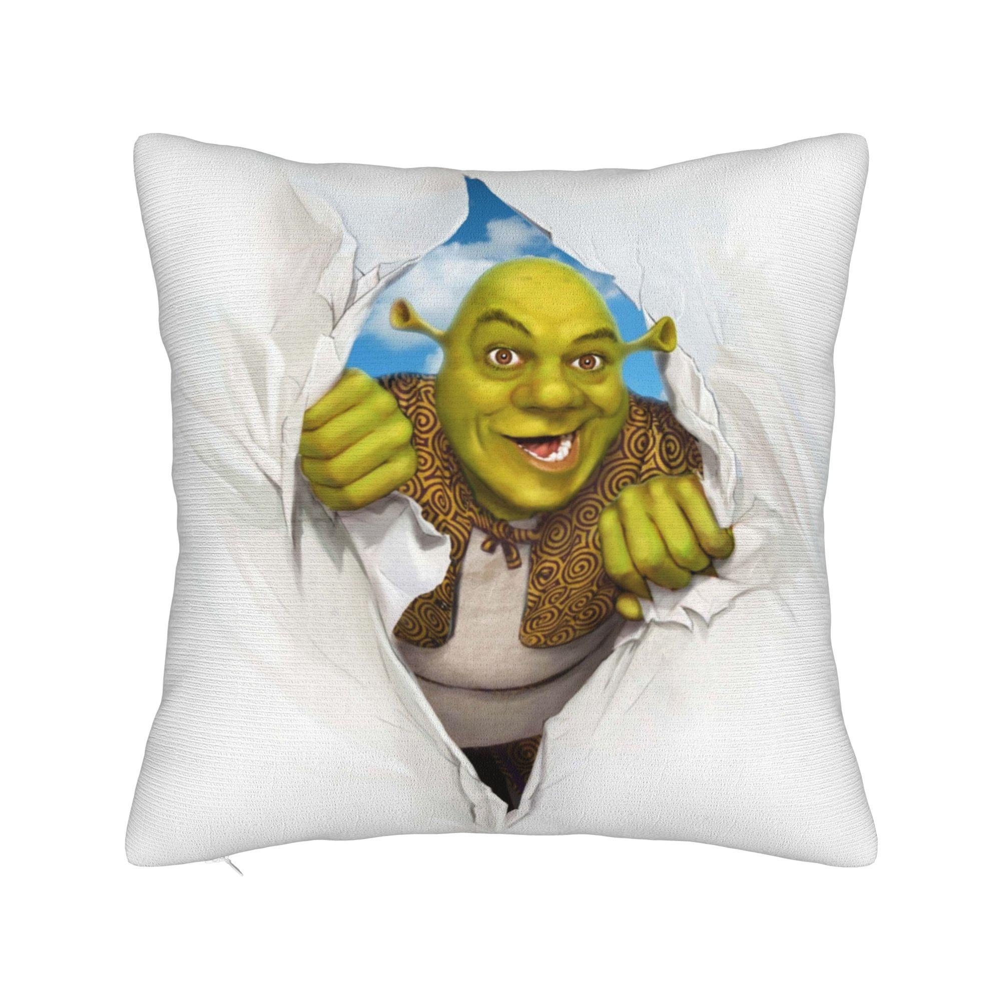 Jmg Clothing Unisex Shreks Ripping Through Time And Space Square Pillow Case Cushion Cover Funny Polyester Decorative Pillowcover For Seat 45X45cm