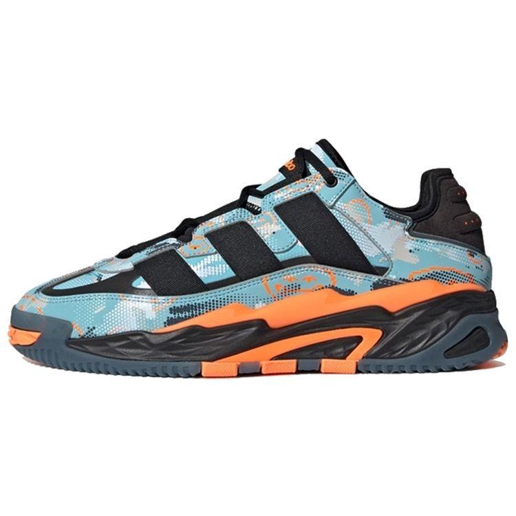 

Кроссовки унисекс adidas Niteball Light Aqua Camo Blue Core-Black Signal-Orange GZ7867
