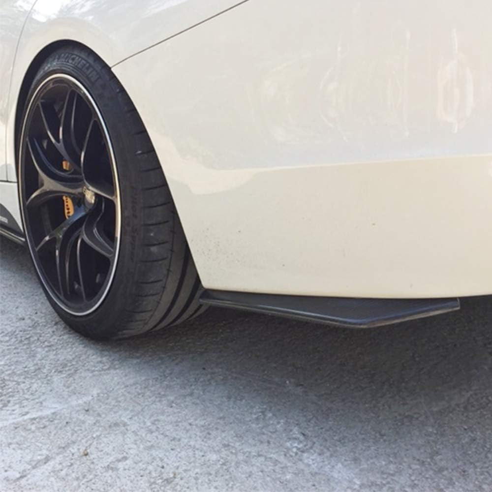 2Pcs Car Universal Rear Bumper Lip Diffuser Splitter Canard Protector Universal Front Bumper Lip Body Kit Front Bumper Side Skirt Spoiler Splitter