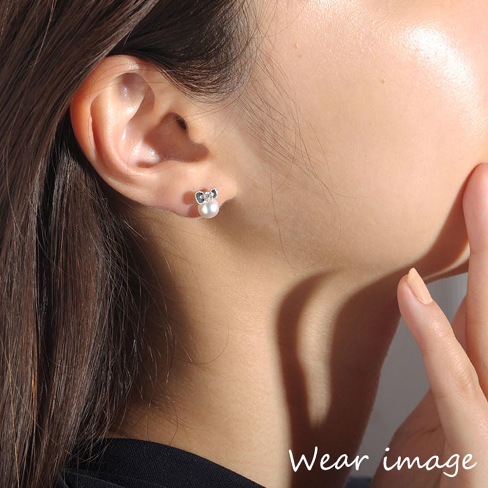 Hello Kitty Platin 900 Perlenohrringe Band PRPKT30003 [Hello Kitty] (Pt900)