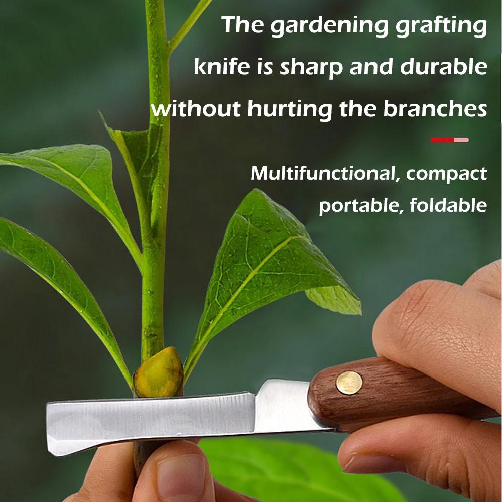 Foldable Wooden Handle Branch Cutter Seedling Tree Garden Supplies Garden Hand Tools Pruning Knifes Grafting Cutter