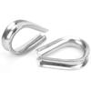 18MM Stainless Steel Marine Wire Rope Clamp Cable Protective Ring Thimbles Clamps
