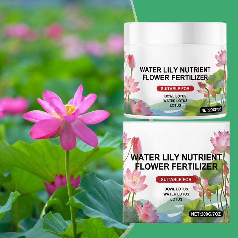 

200g Natural Water Lily Flowering Fertilizer Powder Nutrient-Rich Plant Grow Effective Plant Blossom Booster for Backyard Park China Mainland