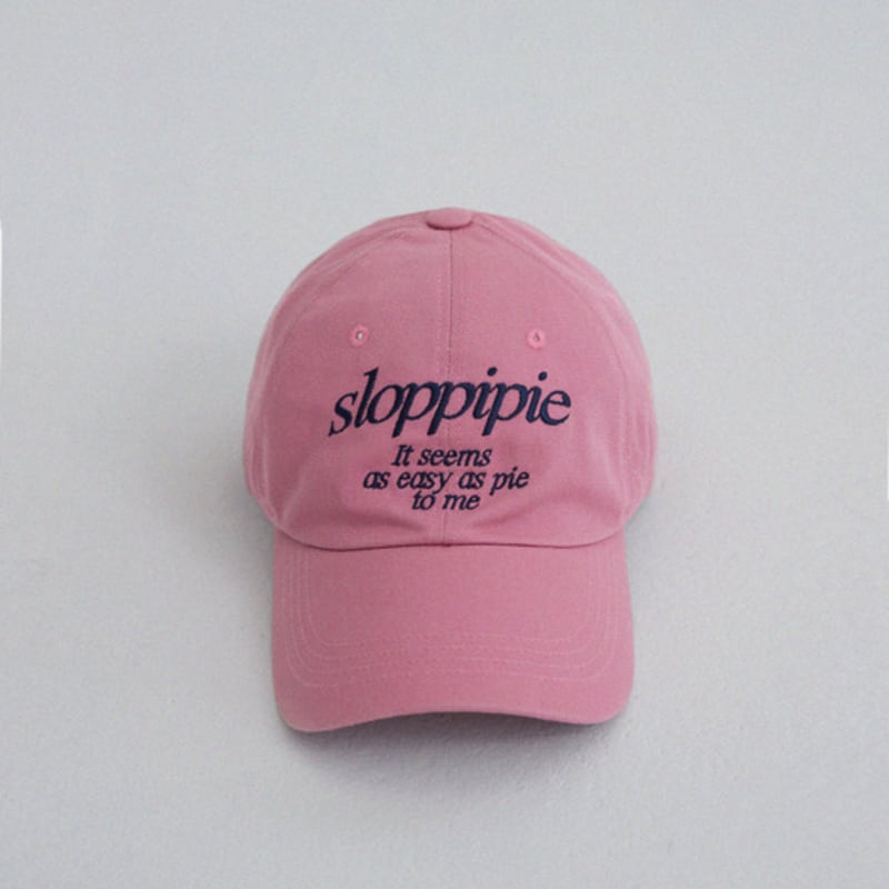 Sloppipie SIGNATURE COTTON BALL CAP [PINK]