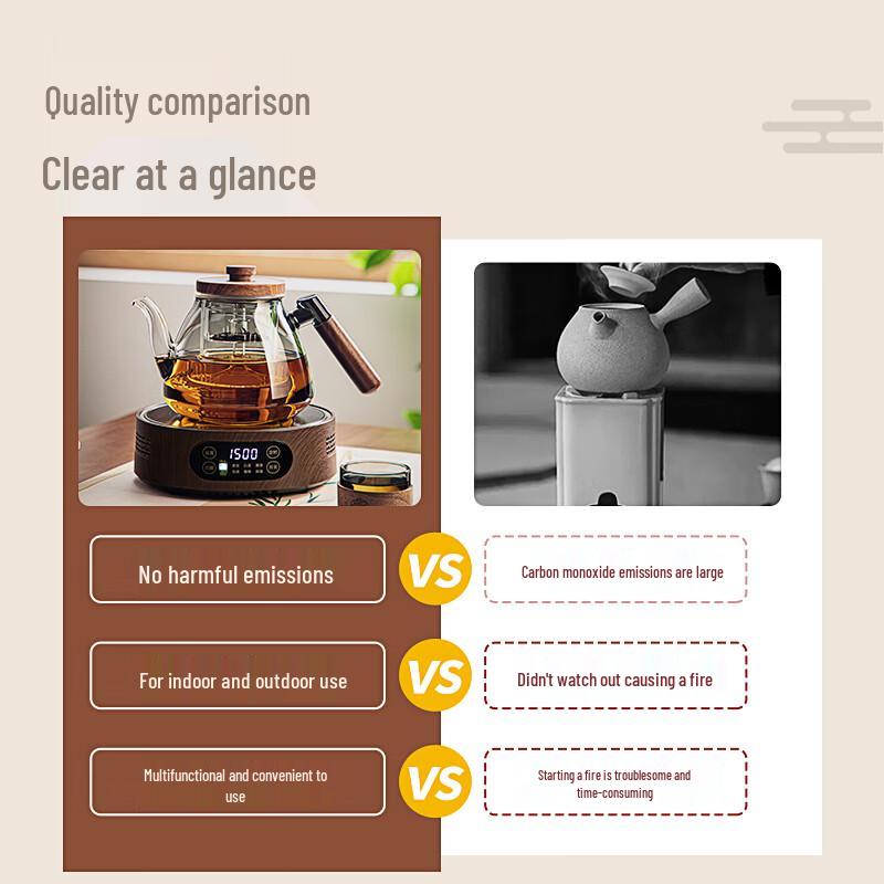 Mingguang 2025 Electric Tea Kettle & Ceramic Stove Set