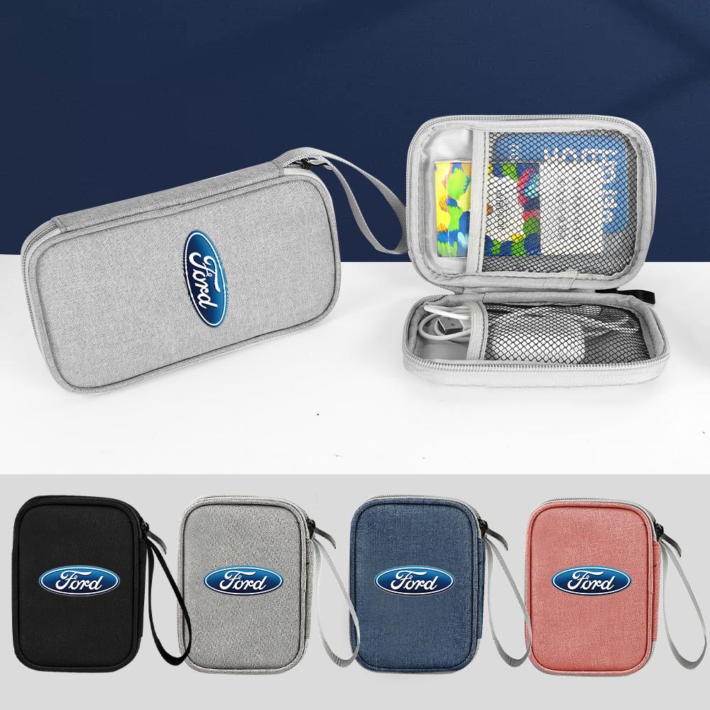 For Ford Mustang Focus Fiesta Ranger Mondeo Kuga Smax Edge ST Escape Car Styling Portable Storage Bag Organizer Stowing Tools