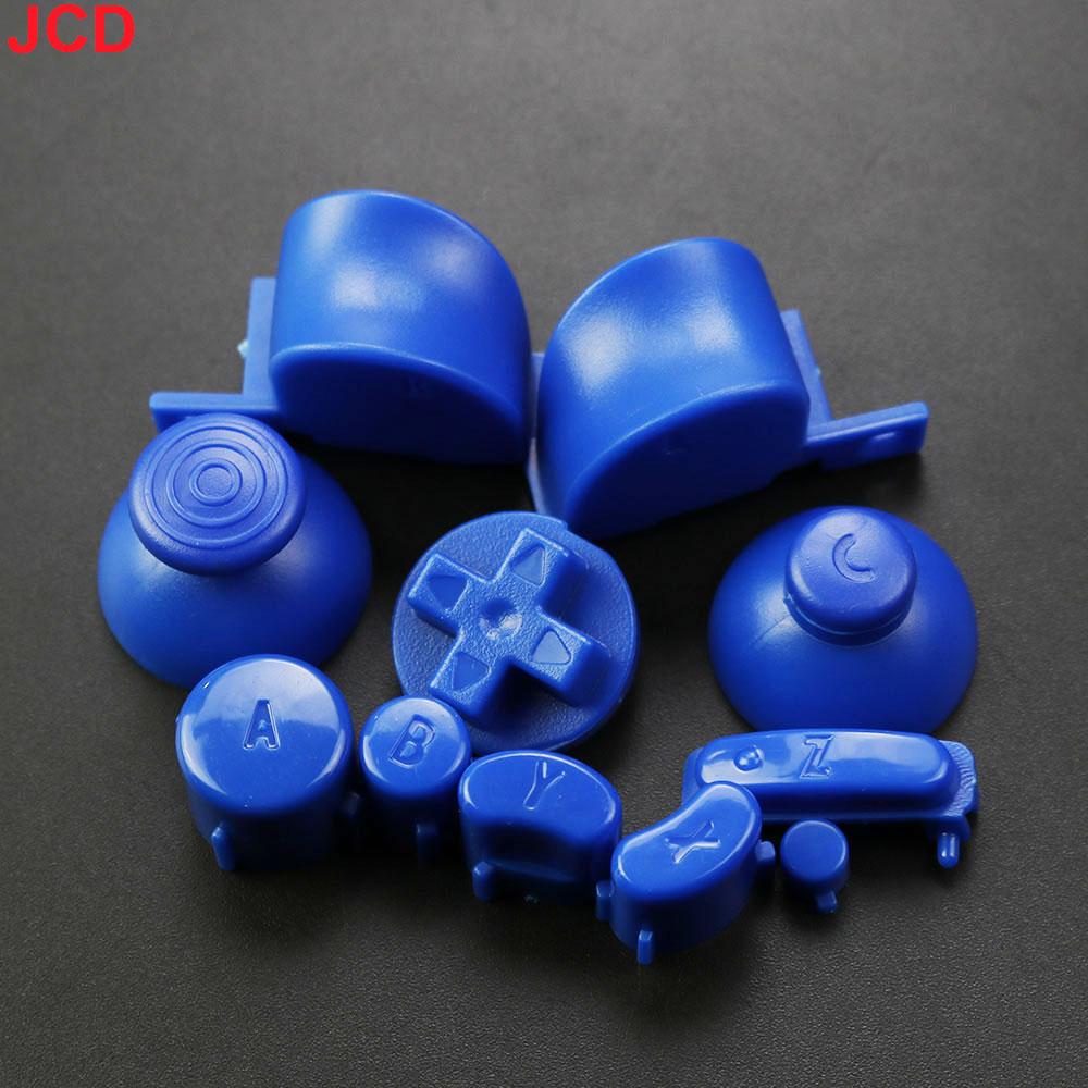 JCD 1 ensemble Ensemble complet Boutons Claviers L R ABXY Z Avec Capuchons de Joysticks 3D Pour GameCube Pour NGC Boutons Directionnels Boutons Marche Arrêt Remplacement