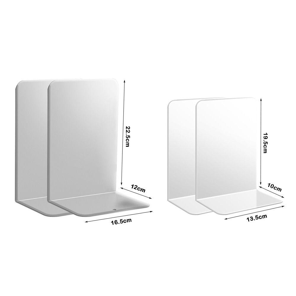 2Pcs Set Transparent Acrylic Book Holders Candy Color Book Organizer  Student Organizers