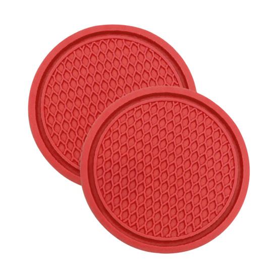 2 Stück Auto-Becherhalter PVC Anti-Rutsch Wabenmuster Auto-Innenraum-Organizer Flaschen Handys Schlüssel Bequemes Fahren Autozubehör