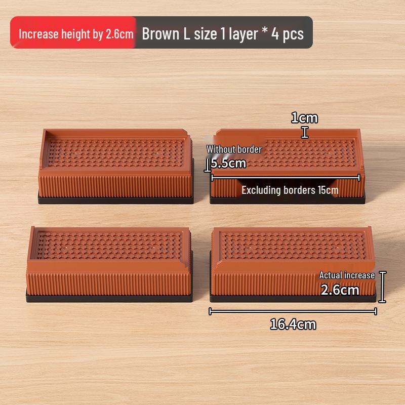 Universal Furniture Heightening Pads: Nail-Free, Stable, Moisture-Proof for Tables & Chairs