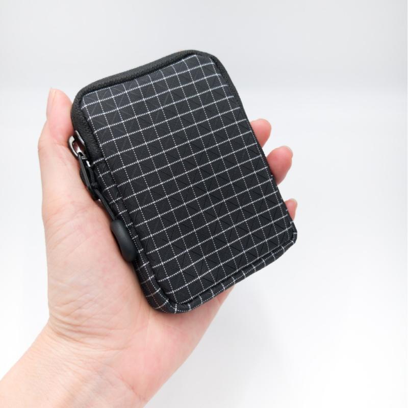 Mini EDC Pouch Soft Lightweight Nylon Storage Bag Mini Pocket Wallet for Student Daily Carry Coin Key Card Earphone Use