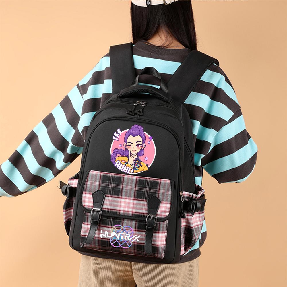Anime Cartoon K-Pop Printed Large Capacity Backpack for Teenger Student Girl Boy Schoolbag Bookbag Women Waterproof Travel Bag Mochila Kid Gift