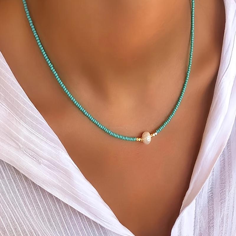 Natural Freshwater Pearl Adjustable Necklace, Versatile Clavicle Chain for Women Daily Wear