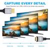 Xiwai Mini HDMI HDTV Hyper Slim HDMI Cord 8K 4K To for Cameras and HDTVs Ultra-Thin 2.1 Cable, 0.5 Meter, 2.0, Type-A Type-C